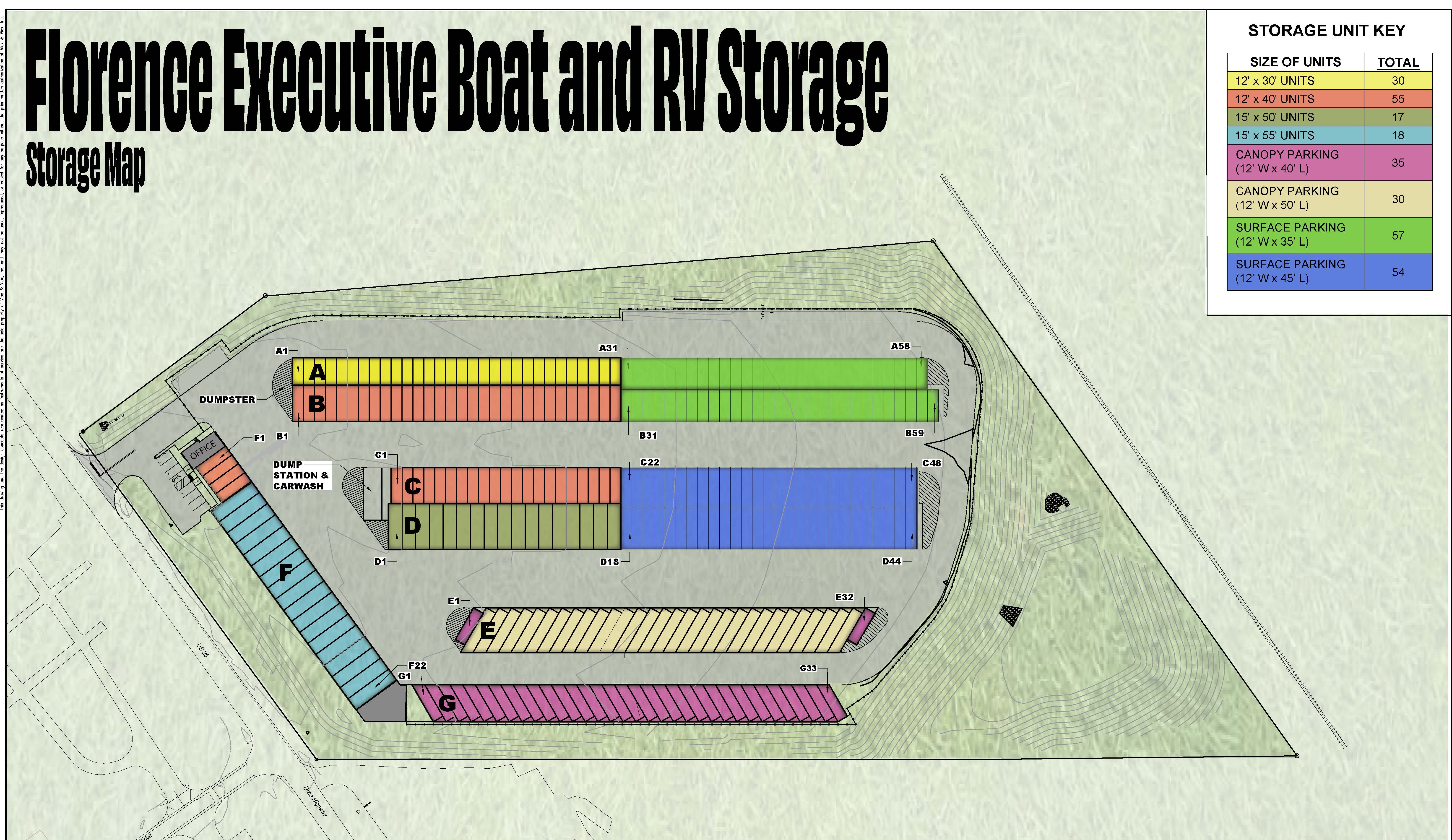 Florence Storage Site Map